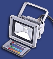 faretto led 10w multicolore
