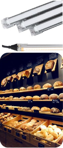 barre led banco prodotti da forno e pane