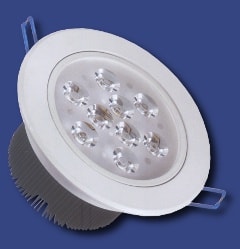 9W faretto ad incasso a led