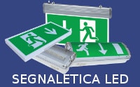 indicatori e luci di emergenza a led